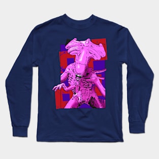 Pink Alien Queen Logo Achoprop Long Sleeve T-Shirt